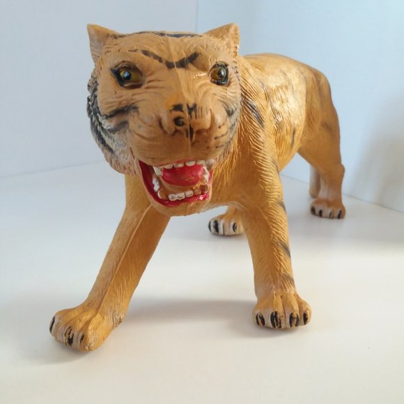 Vintage Imperial Tiger Toy Bengal Siberian Jungle Cat Animal Wildlife Kids 1986 - Picture 4 of 9